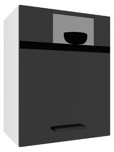 Kuchyňská skříňka Belini horní 45 cm černý lesk INF SG45/2/WT/B/0/B1