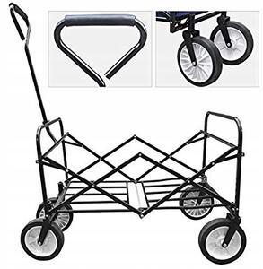 ShopJK Skládací vozík 145 l zelený