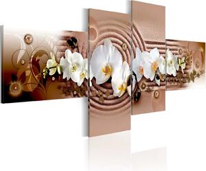 Obraz - Moderní orchideje 100x45