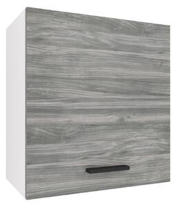 Kuchyňská skříňka Belini horní 60 cm šedý antracit Glamour Wood TOR SG60/1/WT/GW1/0/B1