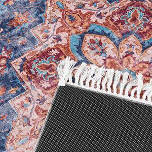 Makro Abra Kusový koberec CHENILLE PRINTED Y-169A Klasický hnědý modrý Rozměr: 120x170 cm