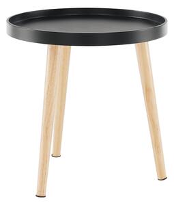 TEMPO Příruční stolek, černá/přírodní, SANSE TYP 2