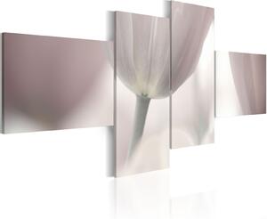 Obraz - Bílé tulipány 100x45