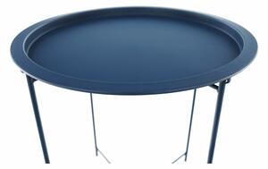 TEMPO Příruční stolek s odnímatelnou tácem, tmavomodrá, RENDER