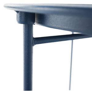 Modrý příruční stolek RENDER s odnímatelným tácem