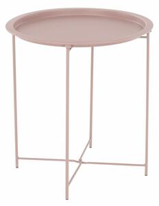 TEMPO Příruční stolek s odnímatelnou tácem, nude růžová, RENDER
