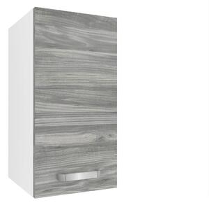 Kuchyňská skříňka Belini horní 30 cm šedý antracit Glamour Wood TOR SG30/1/WT/GW1/0/U