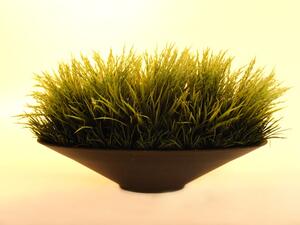 Umělá tráva v dekorační míse, výška 40cm