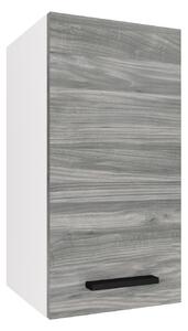 Kuchyňská skříňka Belini horní 30 cm šedý antracit Glamour Wood TOR SG30/1/WT/GW1/0/B1