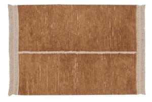 Oboustranný koberec dettuo 140 x 200 cm hnědý