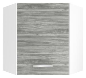 Kuchyňská skříňka Belini horní rohová 60 cm šedý antracit Glamour Wood TOR SGN60/1/WT/GW1/0/E