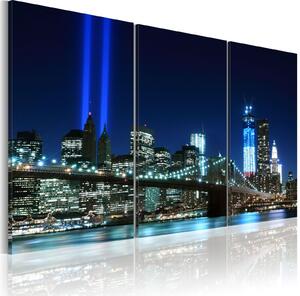 Obraz - Modrá světla v New Yorku 90x60
