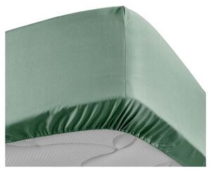 Zelené napínací prostěradlo z bavlněného perkálu 90x190 cm Percaline – douceur d'intérieur