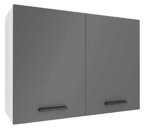 Kuchyňská skříňka Belini horní 80 cm šedý mat TOR SG80/1/WT/SR/0/B1