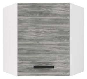 Kuchyňská skříňka Belini horní rohová 60 cm šedý antracit Glamour Wood TOR SGN60/1/WT/GW1/0/B1