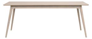 Rowico Home, Obdélníkový jídelní stůl YUMI Whitewash, 190x90 cm | světle hnědá 119220