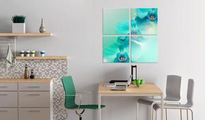Obraz - Nebesky modré orchideje 80x80