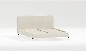 Béžová čalouněná dvoulůžková postel s roštem 180x200 cm Barker – Ropez