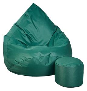 Supplies sedací vak OUTDOOR RELAX nesnímatelný potah - polyester v tmavě zelené barvě