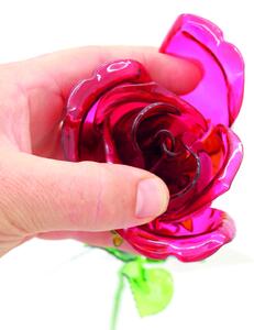 Růže červená, krystalická 81cm, 12ks