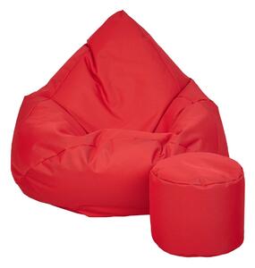 Supplies sedací vak OUTDOOR RELAX nesnímatelný potah - polyester v červené barvě