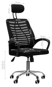 Kancelářská židle QS-02 - černá