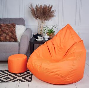 Supplies sedací pytel OUTDOOR RELAX nesnímatelný potah - polyester v oranžové barvě