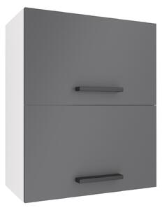 Kuchyňská skříňka Belini horní 60 cm šedý mat TOR SGP2-60/1/WT/SR/0/B1