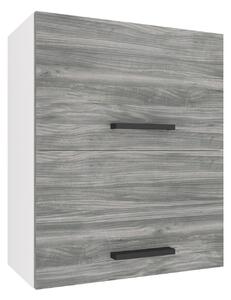 Kuchyňská skříňka Belini horní 60 cm šedý antracit Glamour Wood TOR SGP2-60/1/WT/GW1/0/B1