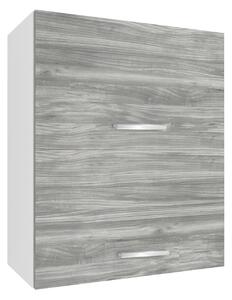 Kuchyňská skříňka Belini horní 60 cm šedý antracit Glamour Wood TOR SGP2-60/1/WT/GW1/0/E