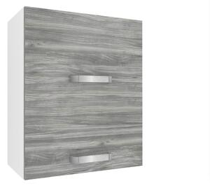 Kuchyňská skříňka Belini horní 60 cm šedý antracit Glamour Wood TOR SGP2-60/1/WT/GW1/0/U
