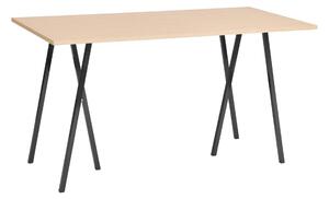 HAY Stůl Loop Stand High, Oak / Black, 180 x 88 cm