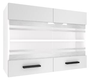 Kuchyňská skříňka Belini horní 80 cm bílý mat TOR SGW80/2/WT/WT/0/B1