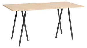 HAY Stůl Loop Stand High, Oak / Black, 200 x 93 cm