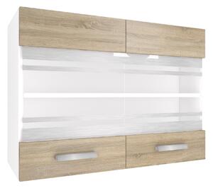 Kuchyňská skříňka Belini horní 80 cm dub sonoma TOR SGW80/2/WT/DS/0/T