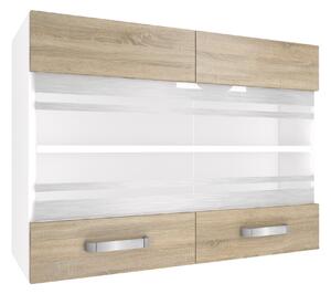 Kuchyňská skříňka Belini horní 80 cm dub sonoma TOR SGW80/2/WT/DS/0/U