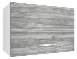 Kuchyňská skříňka Belini nad digestoř 60 cm šedý antracit Glamour Wood TOR SGP60/2/WT/GW1/0/E