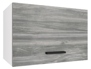 Kuchyňská skříňka Belini nad digestoř 60 cm šedý antracit Glamour Wood TOR SGP60/2/WT/GW1/0/B1