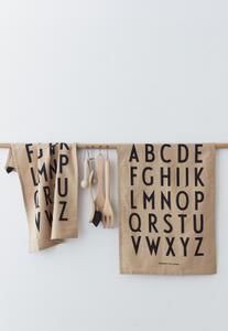Kuchyňská utěrka Letters béžová - set 2 ks Design Letters