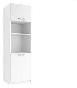 Vysoká kuchyňská skříňka Belini pro vestavnou troubu 60 cm bílý mat TOR SSP60/0/WT/WT/0/U
