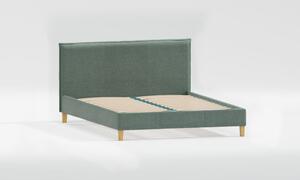 Zelená čalouněná dvoulůžková postel s roštem 140x200 cm Tina – Ropez