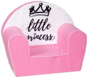 Baby Nellys Dětské křesílko LUX Little Princess, růžové - -