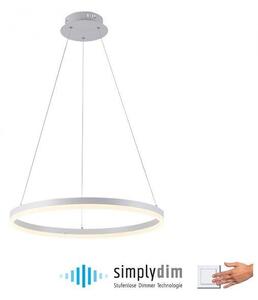 Paul Neuhaus Závěsné LED svítidlo TITUS, 44W, ø 60 cm, 3000K stmívatelné Barva: Bílá