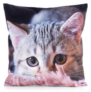 EUROFIRANY DĚTSKÝ DEKORAČNÍ POVLAK NA POLŠTÁŘ ANIMAL75 45X45 CM VZOROVANÁ