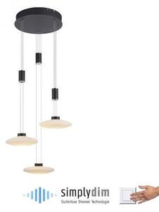 Paul Neuhaus Závěsné LED svítidlo LAUTADA, 26W, ø 56 cm, 3000K stmívatelné