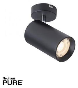 PN 9214-18 PURE LED stropní a nástěnné svítidlo, matná černá, 1ramenné 3000K - PAUL NEUHAUS