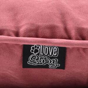 Růžový pelíšek pro psa 46x61 cm – Love Story
