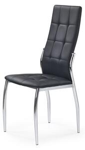 Jídelní židle Belini černá kovové nohy Loreno