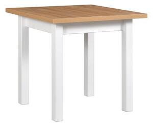 Jídelní stůl Misha 8 (dub grandson + bílá) (pro 4 až 6 osob). 1040811