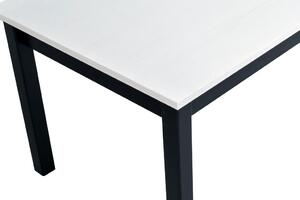 Jídelní stůl Laveta 1 (bílá + černá) (pro 4 osoby). 1040821